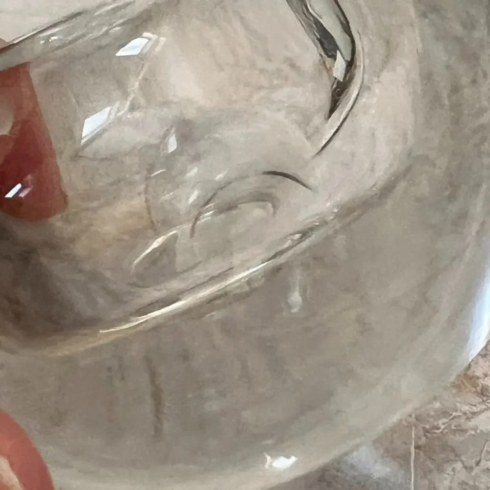 Crate & Barrel Clear Glow Tealight Candle Holder 3.5